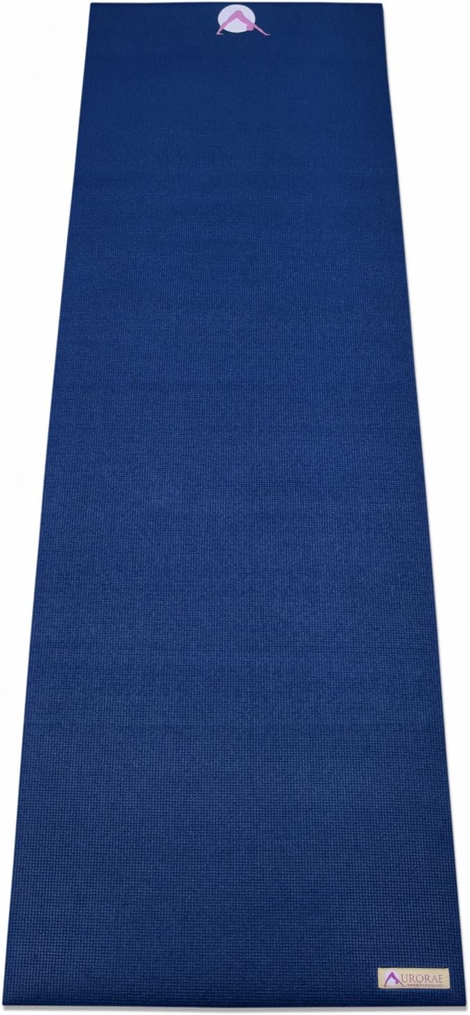 AURORAE Classic/Printed Extra Thick and Long Yoga Mat. Slip Free Rosin included