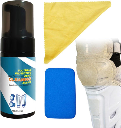 Soccer Glove Cleaner | 100ml Sports Gear Odor Remover Foam | Boxing Gear Freshener | for Shoes Work Boots Clothing Helmet Pads Yoga Mats Hockey Baseball Football