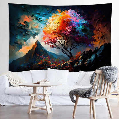LYFANS Wooden Bridge Water Printing Fabric Tapestry Decorative Wall Art Tablecloth Bed Cover Picnic Carpet Beach Towel Bedroom Dormitory Living Room Multi functional Tapestry 79 x 59 inches