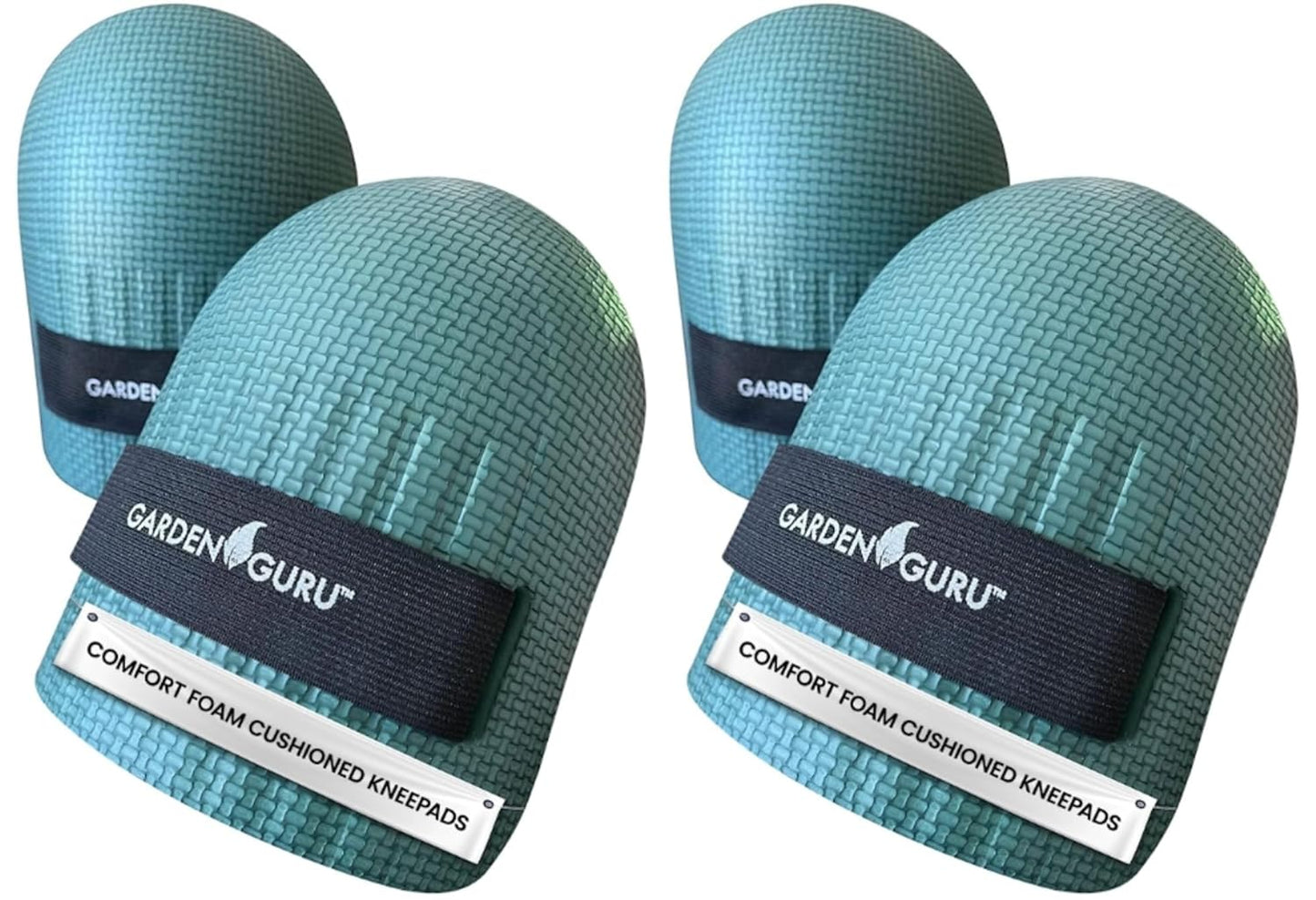 Garden Guru Cushioned Gardening Knee Pads with Adjustable Straps - Soft Inner Liner, Ultra Comfort Padding, Garden Kneelers for Yard Work, Cleaning, Household Chores, Roofing, and More 1 Pack