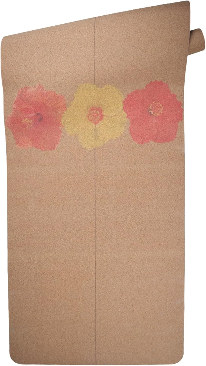 Crk Yoga Mat made of Organic Cork and Natural Rubber, 5mm Thick • The Flowers Mat