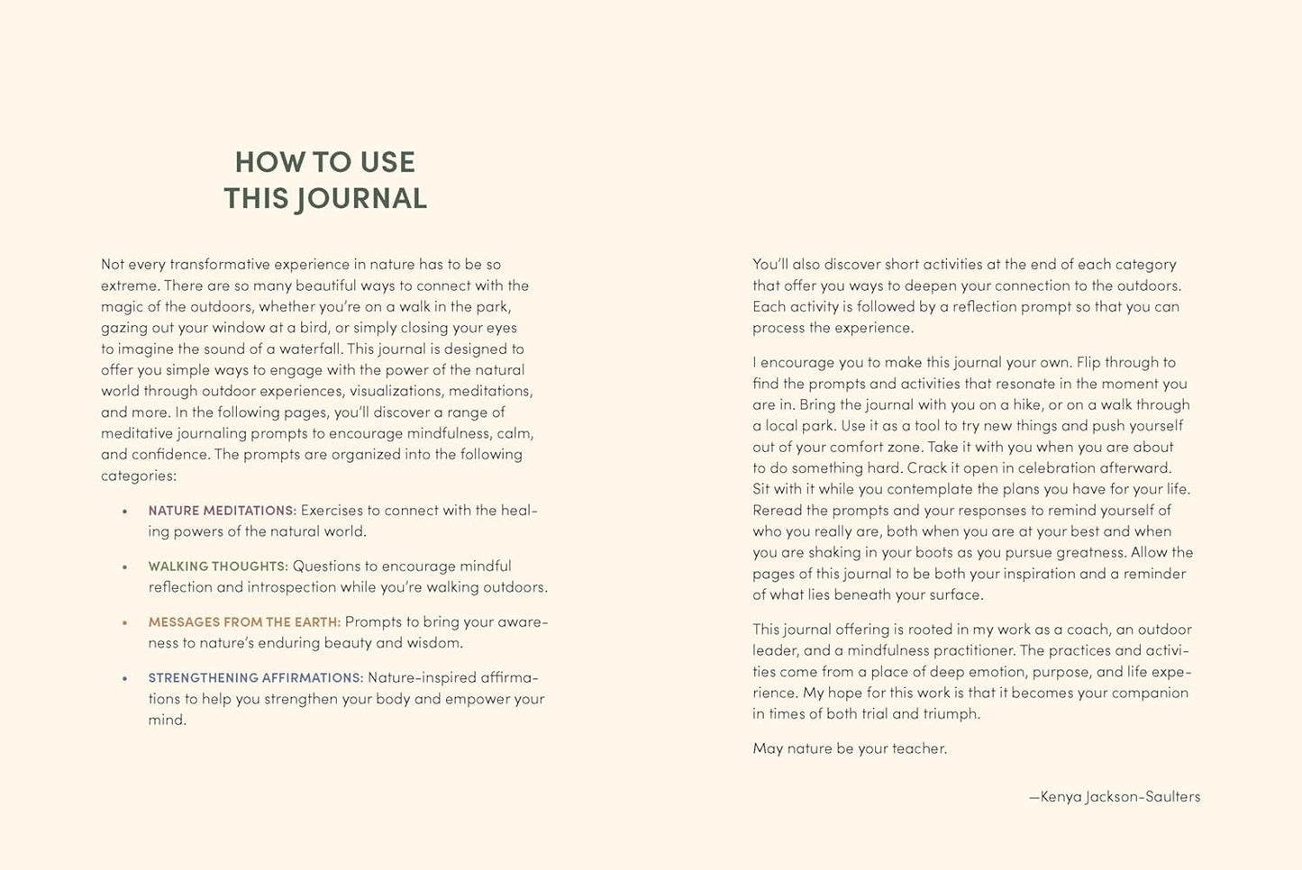 Nature Meditations Journal: Mindful Practices and Restorative Activities Inspired by the Natural World
