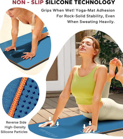 HAPBEAR Hot Yoga Towel with Non-Slip Grip Dots, Super-Absorbent Microfiber Yoga Mat Towel for Sweaty Bikram, Pilates and Studio Workouts - Grey