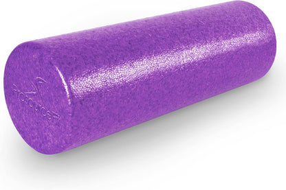 ProsourceFit High Density Foam Rollers 12 - inches long, Firm Full Body Athletic Massage Tool for Back Stretching, Yoga, Pilates, Post Workout Muscle Recuperation, Black