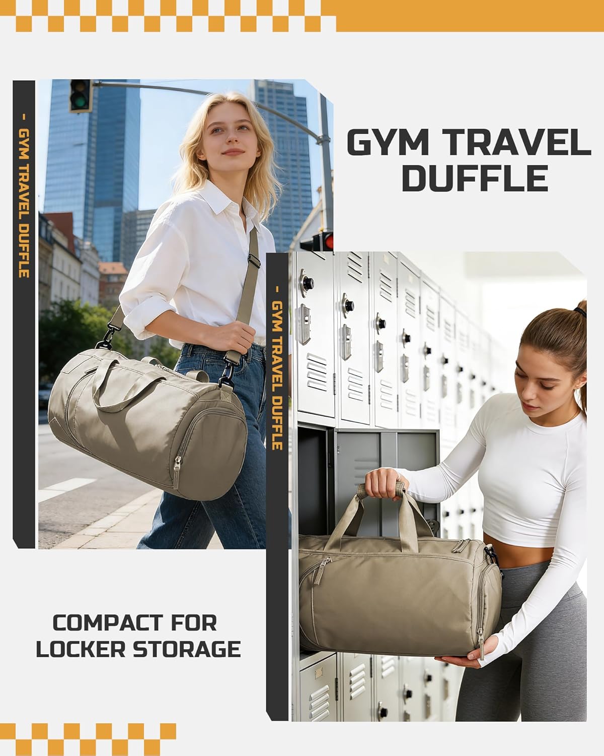 Gym Bag Womens Mens with Shoes Compartment and Wet Pocket Travel Duffel Bag for Women for Plane Sport Gym Tote Bags Swimming Yoga Waterproof Weekend Overnight Carry on Bag Hospital Holdalls - Colors B