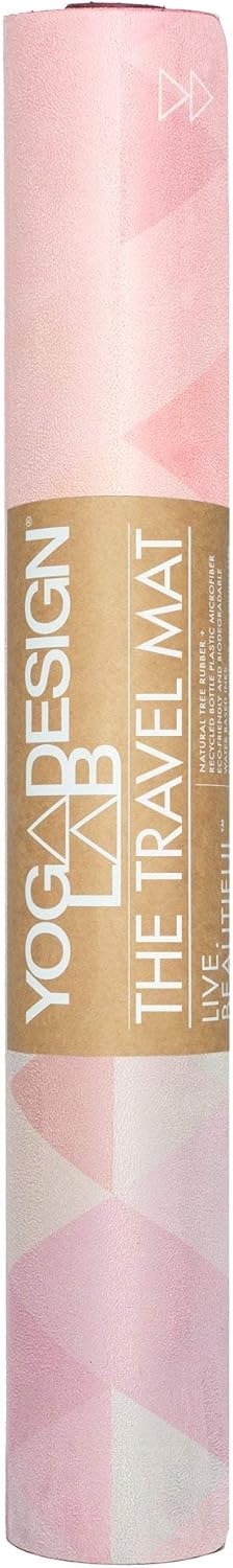 YOGA DESIGN LAB | The Combo Yoga Mat | Eco Luxury | Ideal for Hot Yoga, Power, Bikram, Ashtanga, Sweat | Studio Quality | Includes Carrying Strap!
