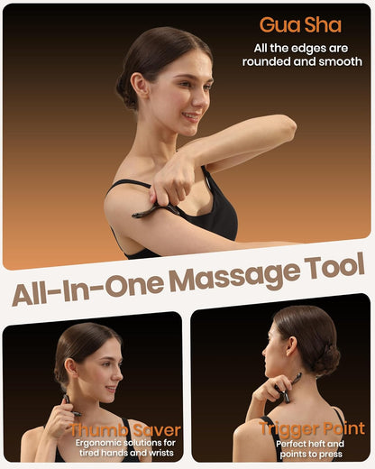 lifechill Trigger Point Massage Tool for Deep Tissue Massage & Gua Sha, HSA Muscle Scraper Tool for Full Body Pain Relief, FSA Eligible Items Thumb Saver Acupressure Tool, Fathers Day Dad Gifts