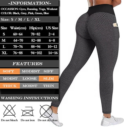 JGS1996 Butt Lifting Leggings for Women Tummy Control Workout Yoga Pants High Waisted Scrunch Booty Gym Tights