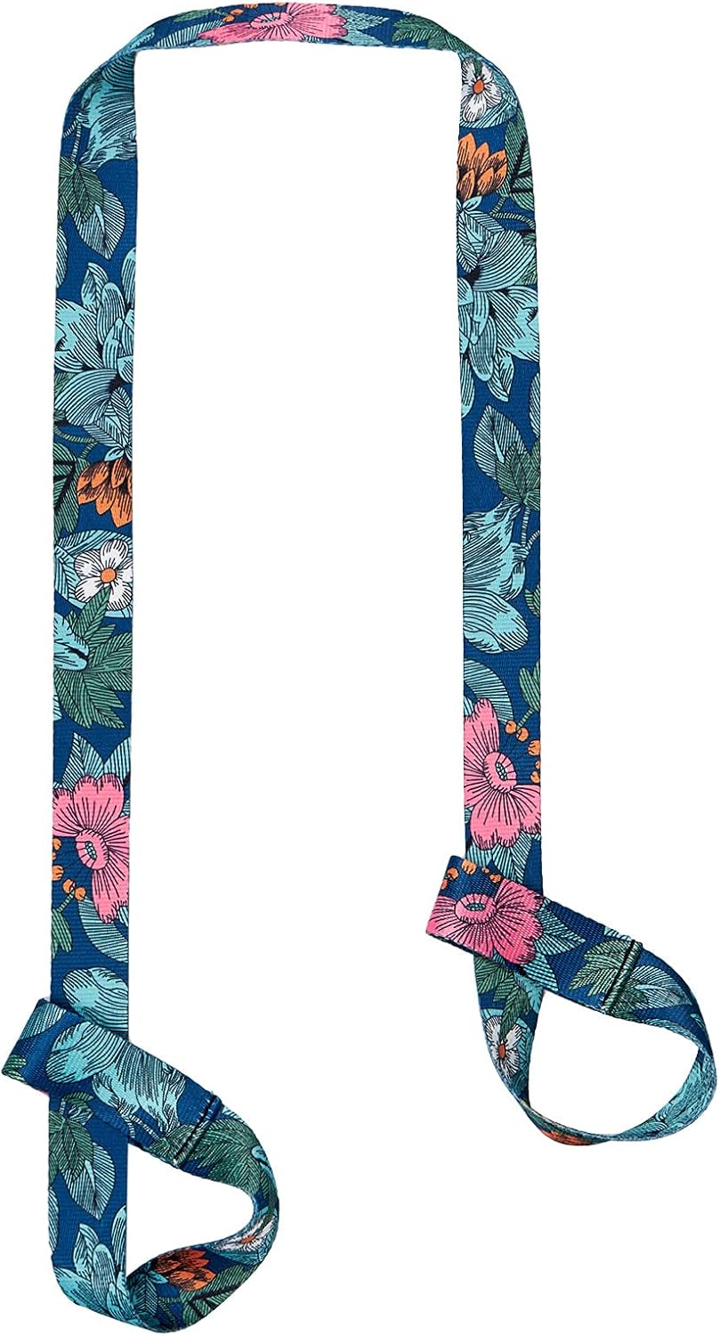 ZOOEASS Yoga Mat Strap, Adjustable Durable Yoga Mat Carrier & Stretching Strap, Multiple Color Choices