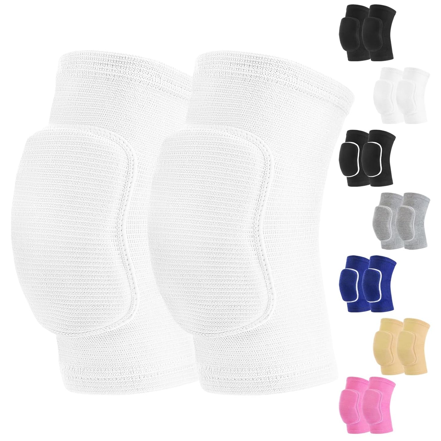 HISFFOG Volleyball Knee Pads for Dancers, Soft Breathable Knee Pads for Men Women Younth Girls Kids Knees Protective, Knee Braces for Volleyball Football Dance Yoga Wrestling Running Cycling