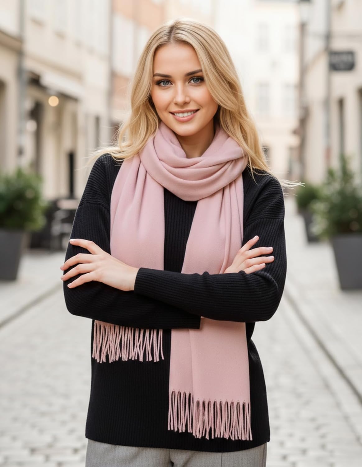 Women's Scarf Pashmina Shawls and Wraps for Evening Dress Wedding Bridal Bridesmaid Winter Warm Long Large Scarves - Colors A