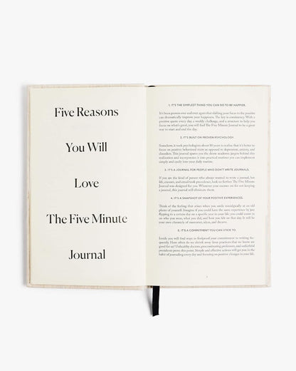 Intelligent Change The Five Minute Journal - Original Daily Gratitude Journal for Women & Men - Mindfulness, Happiness & Daily Reflection - Undated Planner - Affirmation Journal - Gifts for Women