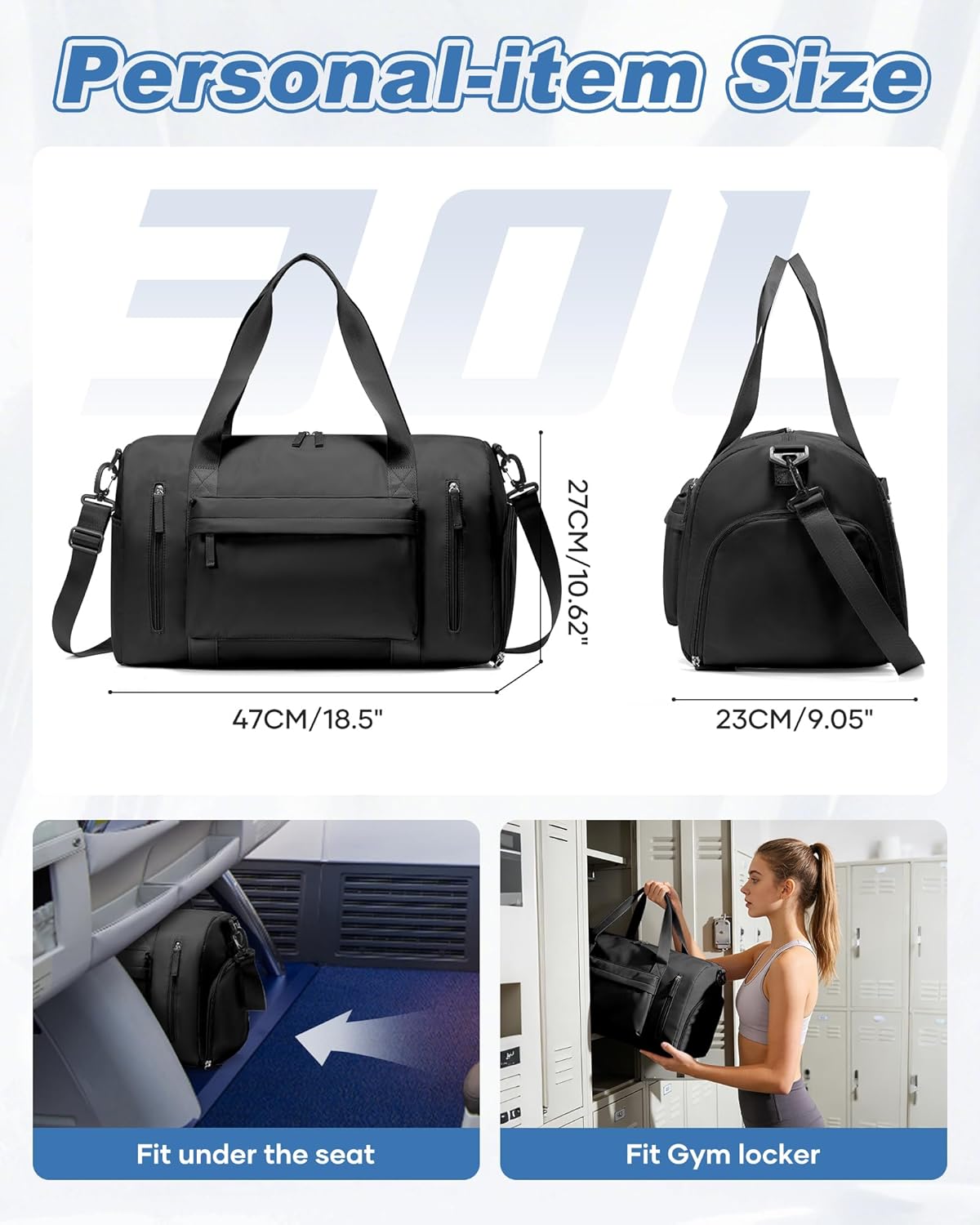 Gym Bag Womens Mens with Shoes Compartment and Wet Pocket Travel Duffel Bag for Women for Plane Sport Gym Tote Bags Swimming Yoga Waterproof Weekend Overnight Carry on Bag Hospital Holdalls - Colors B