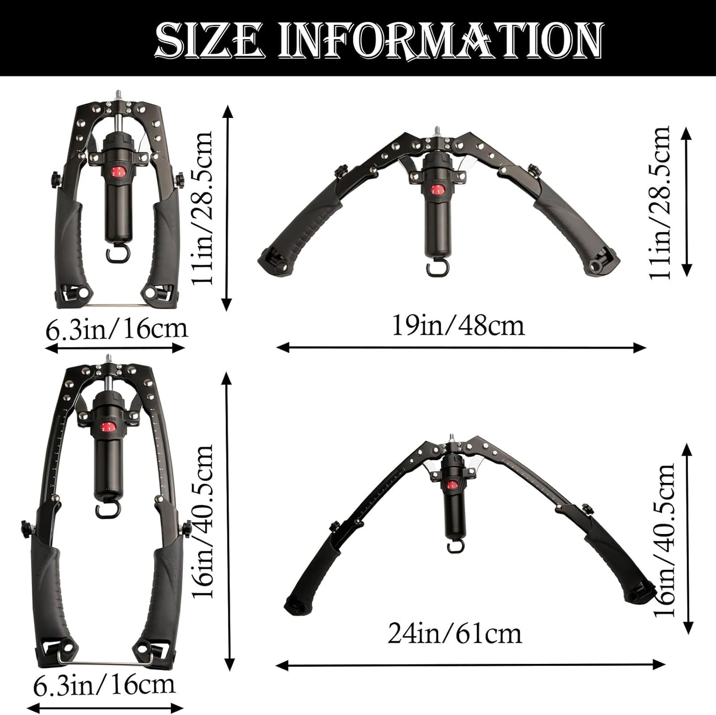 Hydraulic Arm Trainer, Chest Muscle Exerciser with 15-Level Adjustable Resistance & Ab Roller, Portable 5-in-1 Home Gym Equipment for Upper Body Strength Workout