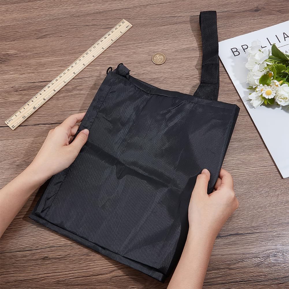 GORGECRAFT Black Protective Carrying Chair Bag 57.1x13.7 inch Big Polyester Camp Chair Replacement Bag with Drawstring Shoulder Strap for Foldable Hammock Yoga Mat Umbrella Tent Rectangle