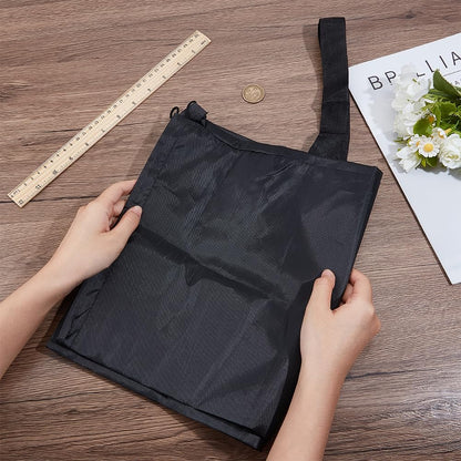 GORGECRAFT Black Protective Carrying Chair Bag 57.1x13.7 inch Big Polyester Camp Chair Replacement Bag with Drawstring Shoulder Strap for Foldable Hammock Yoga Mat Umbrella Tent Rectangle