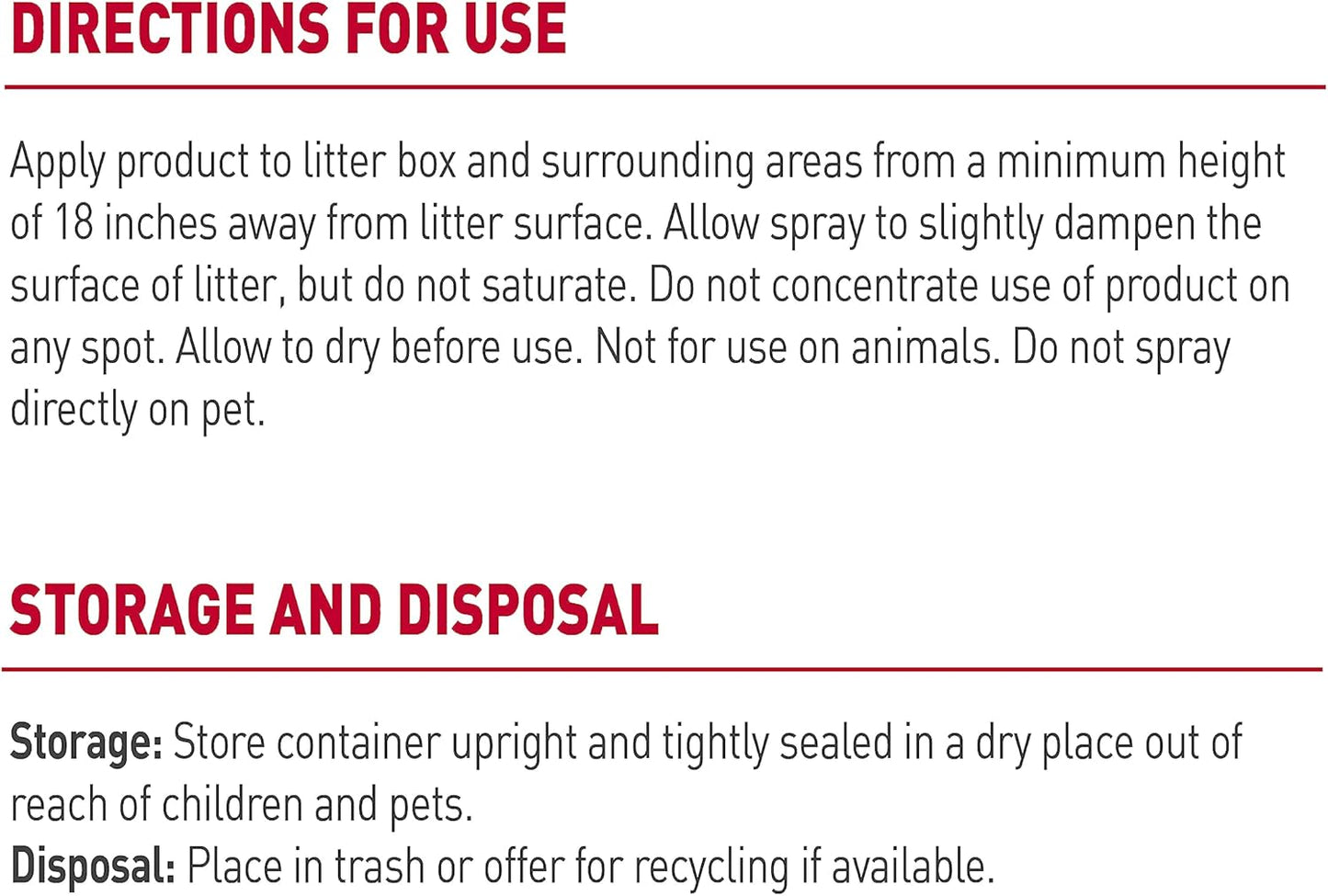 Nature's Miracle Litter Box Odor Destroyer, 24 Ounces, Eliminates Feces, Urine and Ammonia Odors from Cat Litter Box