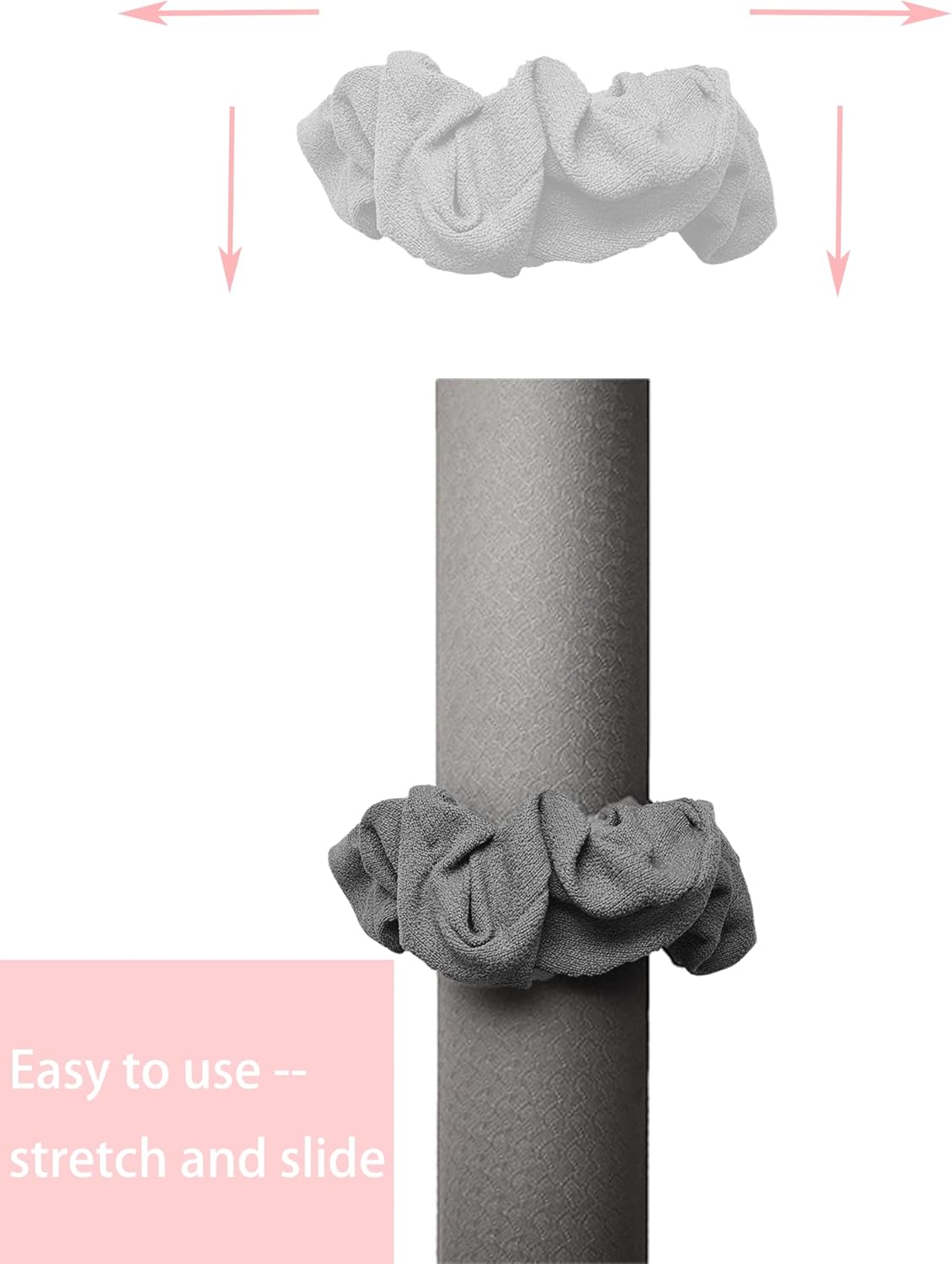 Yoga Mat Scrunchie - Holds Your Yoga Mat in Style - Durable & Elasticity Fabric - Fits All Standard Yoga Mats (mat not included)