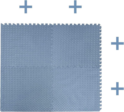HTTMT- 8X(32 Sqft) Pink Gym Floor Mat 24x24 EVA Foam Interlocking Exercise Fitness Puzzle Floor Gym Yoga Mat Workout Pad [P/N: MTET-HOME012-8PC]
