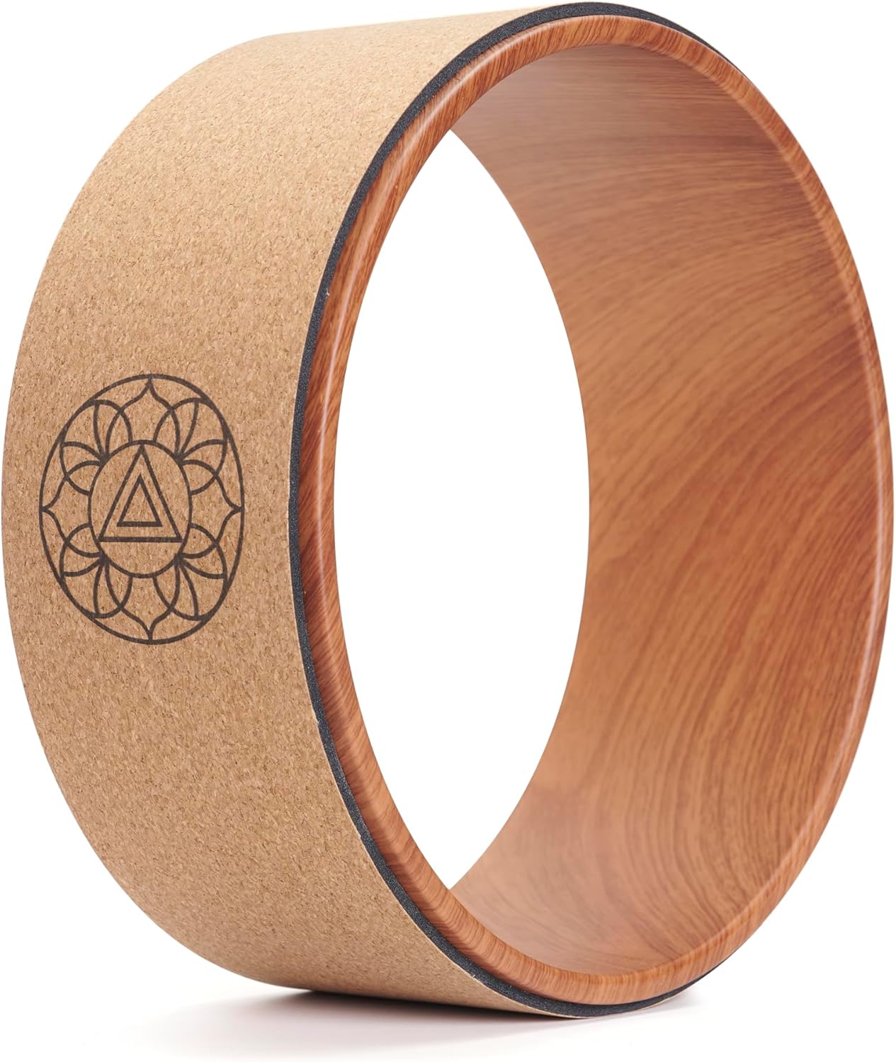 Yoga Wheel Stretching Prop – Designed to improve flexibility, support backbends, and deepen poses for the back, shoulders, and chest.
