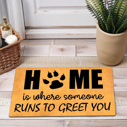 MELODADDY Funny Welcome Doormat Front Door Decor Rugs with Rubber Back 30"(L) x 18"(W) Personalized Matt Outside Entrance (Leave Your Worries At the Door Yoga Meditation Namaste)