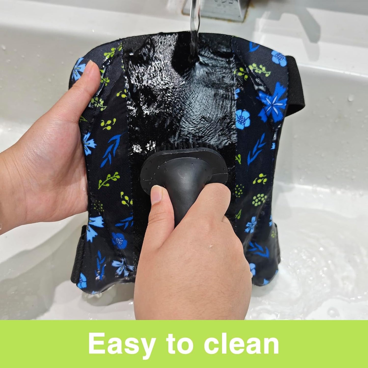Garden Knee Pads for Men and Women, Lightweight Waterproof KneePads for Gardening, Anti Slip Leather Foam Padding Kneeling Pads for Flooring and Carpet Cleaning, House work, Gardening Maintain, Knee Protector,Gray