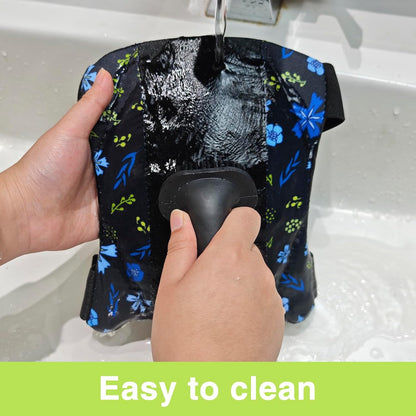 Garden Knee Pads for Men and Women, Lightweight Waterproof KneePads for Gardening, Anti Slip Leather Foam Padding Kneeling Pads for Flooring and Carpet Cleaning, House work, Gardening Maintain, Knee Protector,Gray