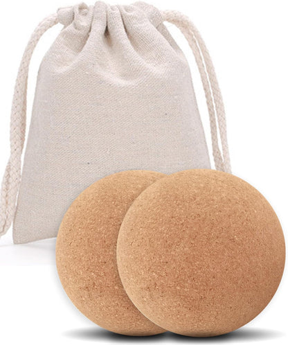KITWILD Cork Peanut Massage Ball, Peanut Double Lacrosse Massage Ball for Deep Tissue Muscle Massage, Myofascial Release, Muscle Knots, and Yoga Therapy