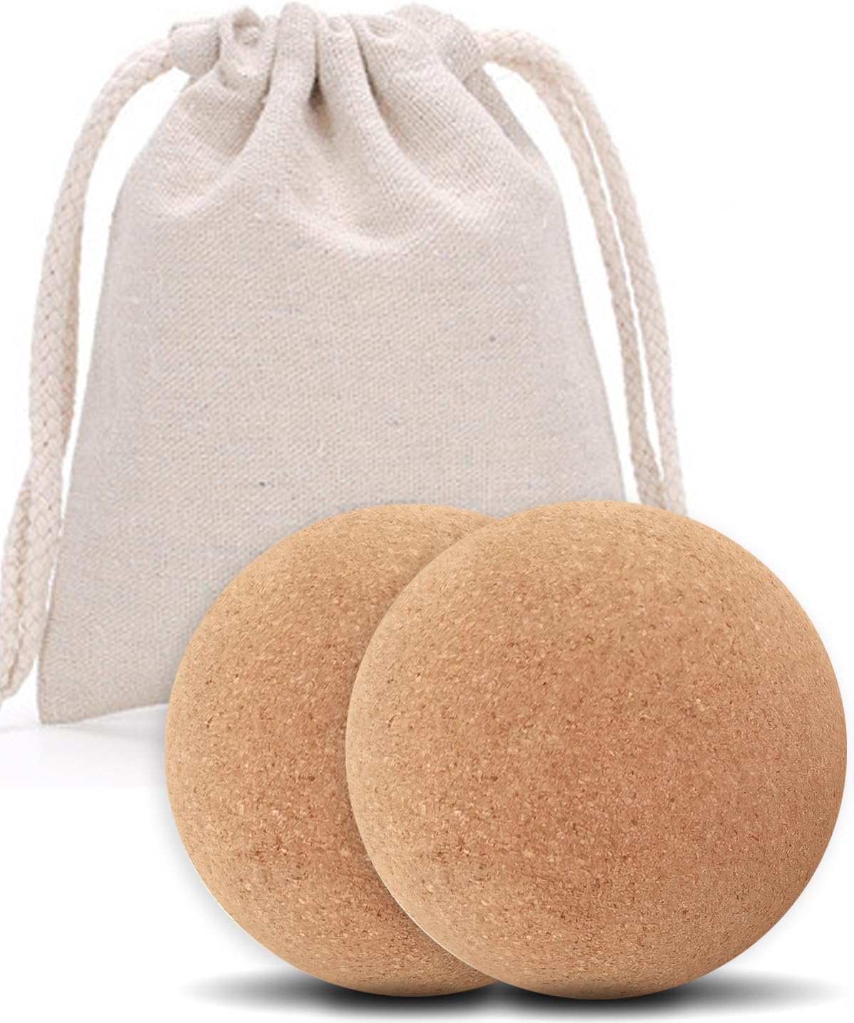 KITWILD Cork Peanut Massage Ball, Peanut Double Lacrosse Massage Ball for Deep Tissue Muscle Massage, Myofascial Release, Muscle Knots, and Yoga Therapy