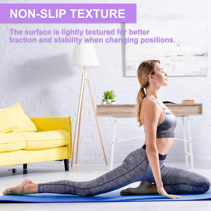 3 mm Thick Yoga Mat Bulk, Non Slip Exercise Workout Fitness Pad for Women Men, Gym Home Yoga Pilates, Easy to Clean, Sturdy PVC