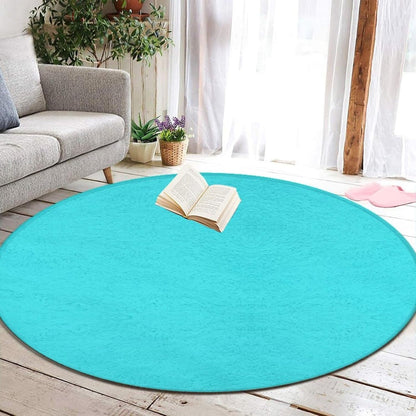 Machine Washable Modern Round Area Rug, Room Sofa Yoga Soft Round Carpet, Home Decor Non Slip Kitchen Office Circle Rug Grey, 24inch