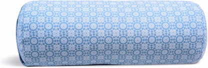 Yogikuti Iyengar Yoga Bolster for Restorative Yoga and Meditation – Lightweight Cotton Support Pillow with Handle for Easy Carry, Versatile for Pose Modification, Balance, Back Relief, and Relaxation