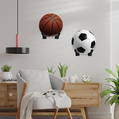 Medicine Ball Rack,Exercise Ball Holder,Wall Rack for Gym Garage Storage Yoga Ball,Suitable for Yoga Ball/Stability Ball/Barre Ball/Yoga Block/Volleyball/Basketball