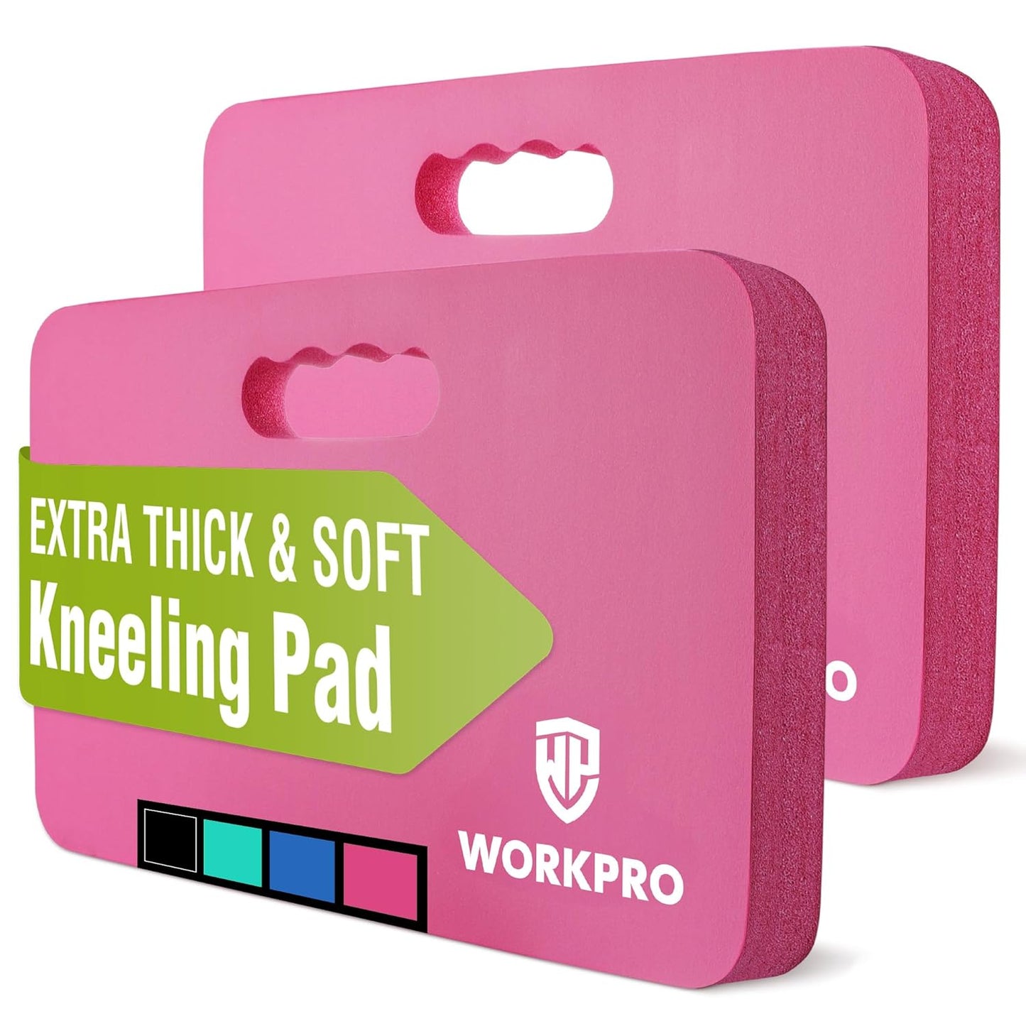 WORKPRO Extra Thick Kneeling Pad, Soft NBR Foam Cushioning for Knee, Large Foam Kneeler Mat for Gardening, Bathing Baby, Exercise, Workout Supplies, 17.5 x 11 x 1.5 in, Black
