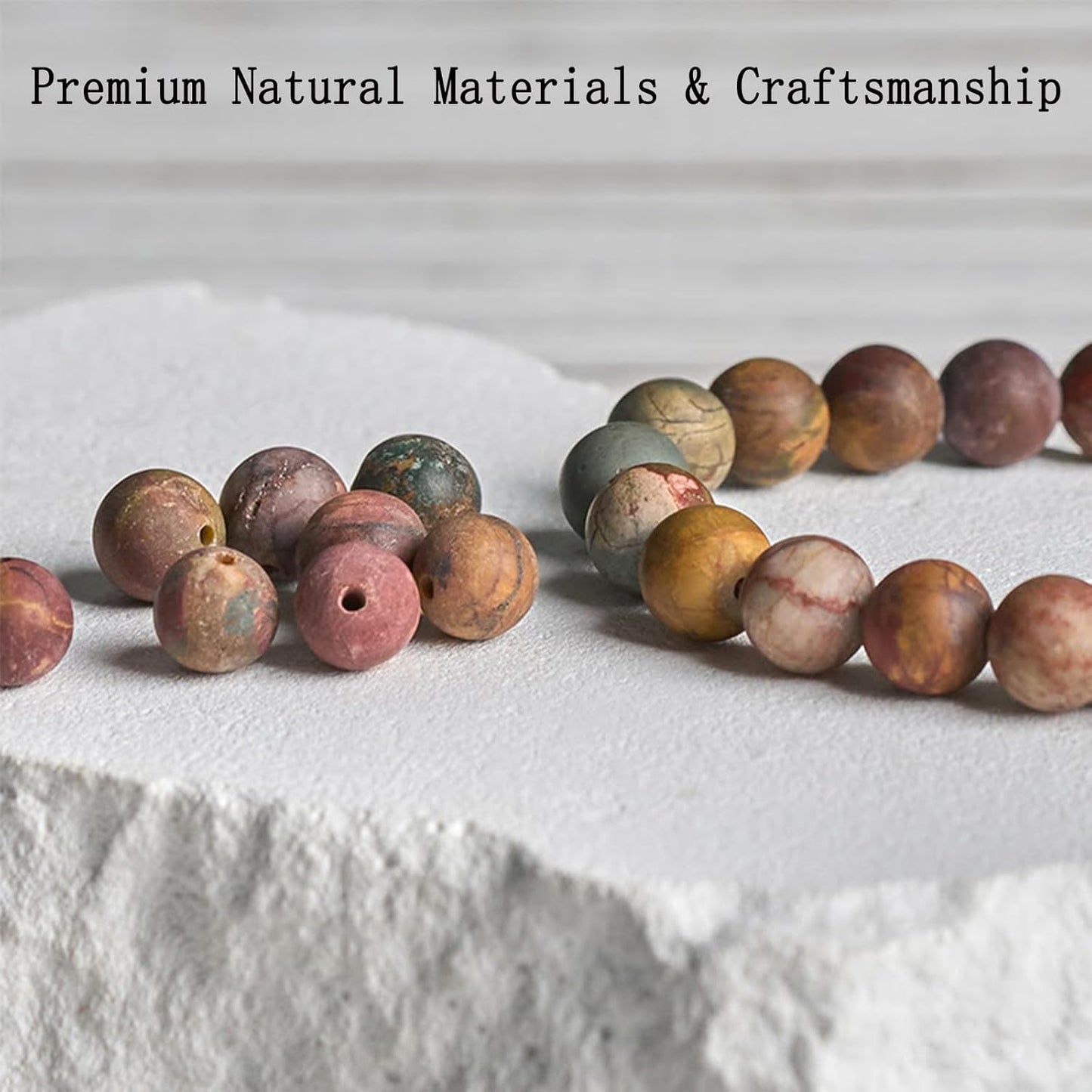 Mala Bead Strand Bracelet, 108 Buddhist Prayer Beads Yoga Meditation Green Malachite Beads Necklace Women man