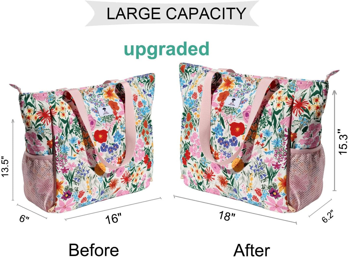 ESVAN Yoga Mat Bag Yoga Tote Carrier Shoulder Bag Carryall Tote for Office,Yoga,Pilates,Travel,Beach and Gym