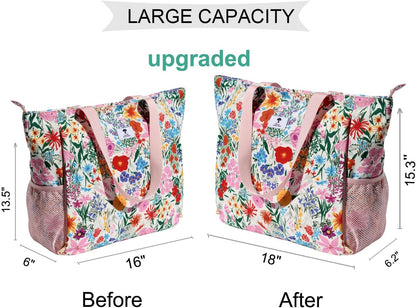 ESVAN Yoga Mat Bag Yoga Tote Carrier Shoulder Bag Carryall Tote for Office,Yoga,Pilates,Travel,Beach and Gym