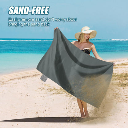 Odoland Beach Blanket Picnic Blanket, 43.3" x 27.5" SandProof Waterproof Outdoor Pocket Blanket with Portable Bag, Foldable Lightweight Sand Free Beach Mat for 1 People Hiking, Camping, Travel, Pink