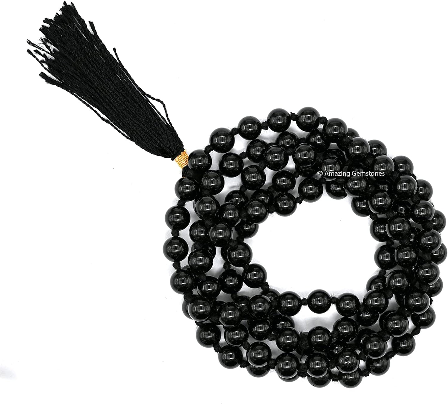 Amazing Gemstone 108 Beads Handmade Mala (Knotted, Rudraksha) - Colors A