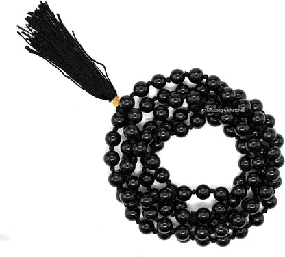 Amazing Gemstone 108 Beads Handmade Mala (Knotted, Rudraksha) - Colors A
