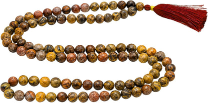 Amazing Gemstone 108 Beads Handmade Mala (Knotted, Rudraksha) - Colors A
