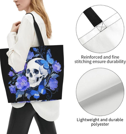 Tote Shoulder Bag Large Durable Reusable Eco-friendly Handbag Lightweight Stylish for Daily Use-19.7x15.7x5.9 Inch - Colors A