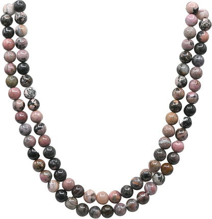 Amazing Gemstone 108 Beads Handmade Mala (Knotted, Rudraksha) - Colors A