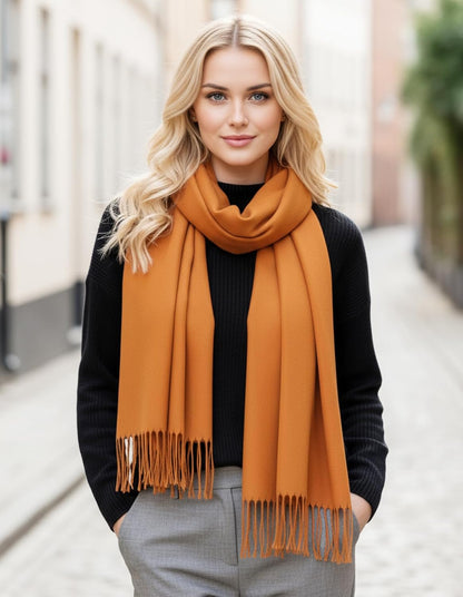 Women's Scarf Pashmina Shawls and Wraps for Evening Dress Wedding Bridal Bridesmaid Winter Warm Long Large Scarves - Colors B