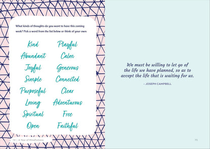 A Year of Mindfulness: A 52-Week Guided Journal to Cultivate Peace and Presence (A Year of Reflections Journal)