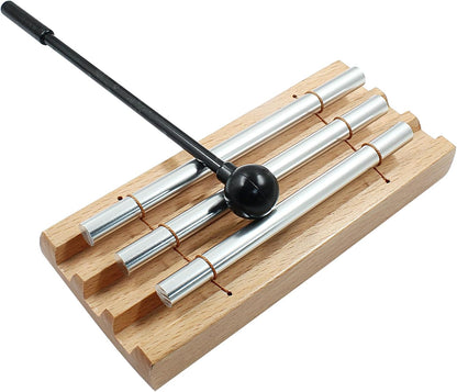Luomorgo 1 Set Meditation Chimes, Seven Tone Hand Chimes Instrument Mindfulness Chime, Classroom Chime Bell for Teacher with Mallet, Mindfulness Tools for Yoga, Healing