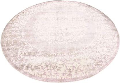 Unique Loom New Classical Collection Area Rug - Olwen (4'Round, Purple/ Gray)