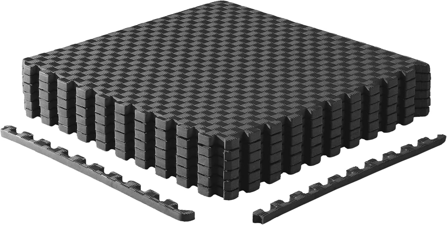 CAP Puzzle Exercise Mats | 3/4” Thick EVA Interlocking Foam Tiles for Home Gym Flooring | Multiple Options