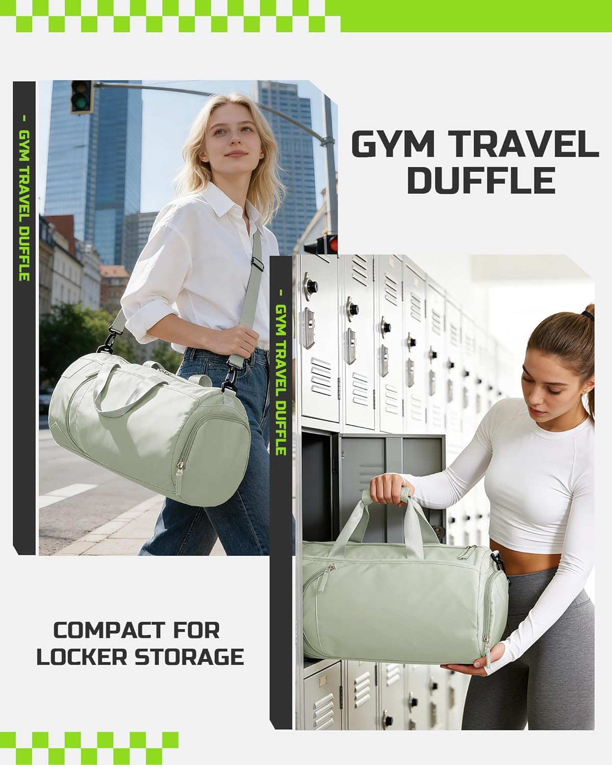 Gym Bag Womens Mens with Shoes Compartment and Wet Pocket Travel Duffel Bag for Women for Plane Sport Gym Tote Bags Swimming Yoga Waterproof Weekend Overnight Carry on Bag Hospital Holdalls - Colors A