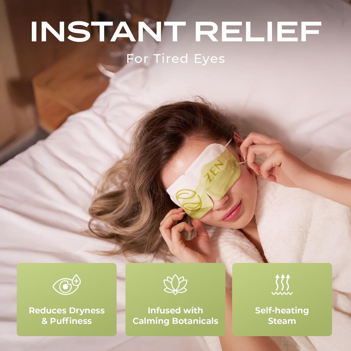 Body Restore Heated Eye Mask for Dry Eyes 30 Pack – Fathers Day Gift for Dad, Birthday Gifts for Women and Men, Self Heating Warm Compress, Relaxation – Variety
